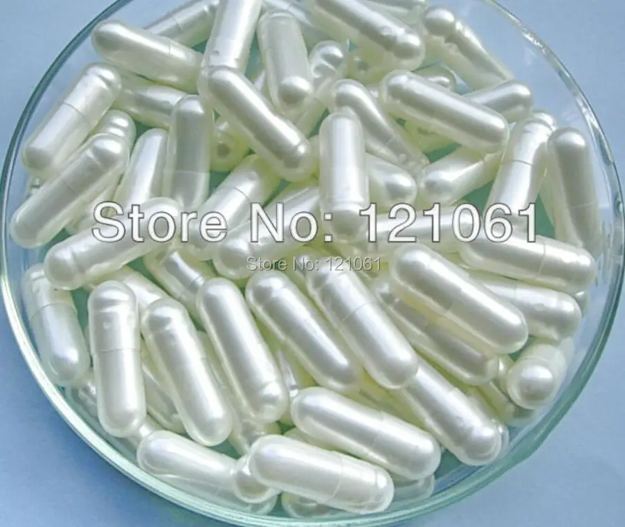 00# 10,000pcs!Pearl White colored hard gelatin empty capsules(joined or seperated capsules size 00)