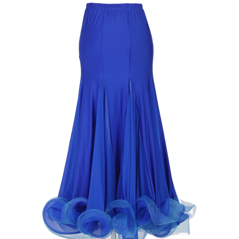 New style high quality Women ballroom dance skirt modern waltz standard flamenco dance skirts big swing skirts 7 kind colors