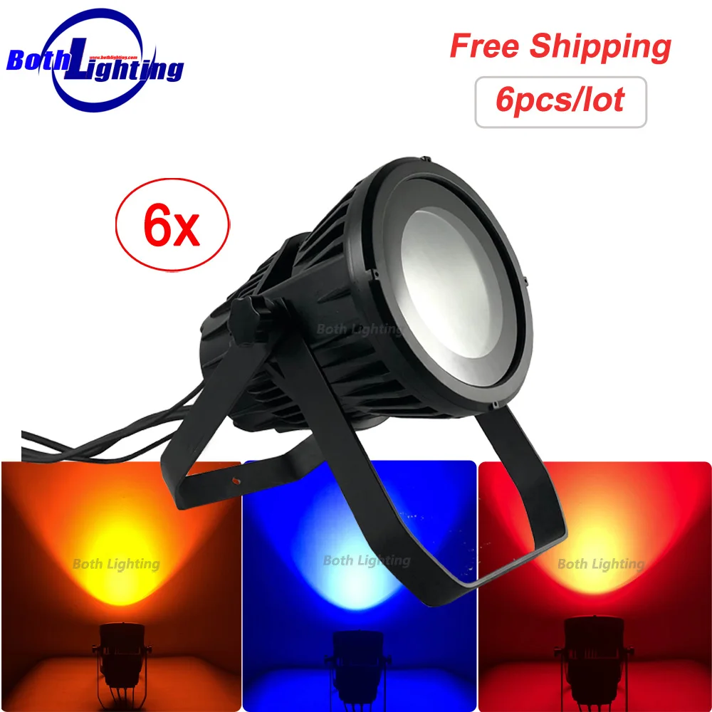 

Stage LED Wall Light Waterproof Outdoor COB 200W RGBWA+UV 6in1 LED Cob Par Light for DJ Show Disco Wedding Decoration