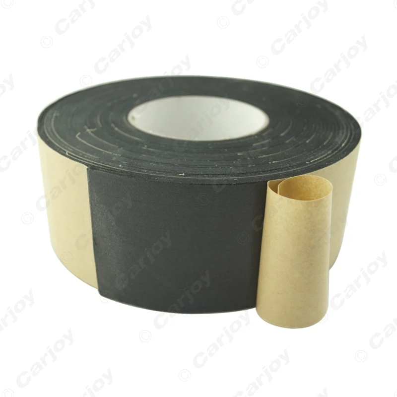 MOTOBOTS 1pc Black EVA Single-sided Adhesive Foam Tape Sponge EVA 2mm Thick Sealing Tape Width 70mm Length 10m #CA2249