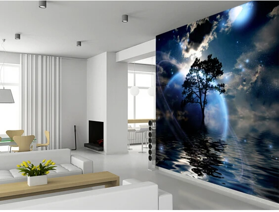 Custom 3D stereoscopic wallpaper,Alien Landscape,cosmic for living room TV bedroom wall background wall waterproof wallpaper