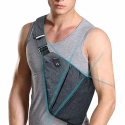 Ruil-Bolso de pecho compacto para hombre, bandolera Personal ajustada, resistente al agua, de nailon, versátil, informal, para viaje