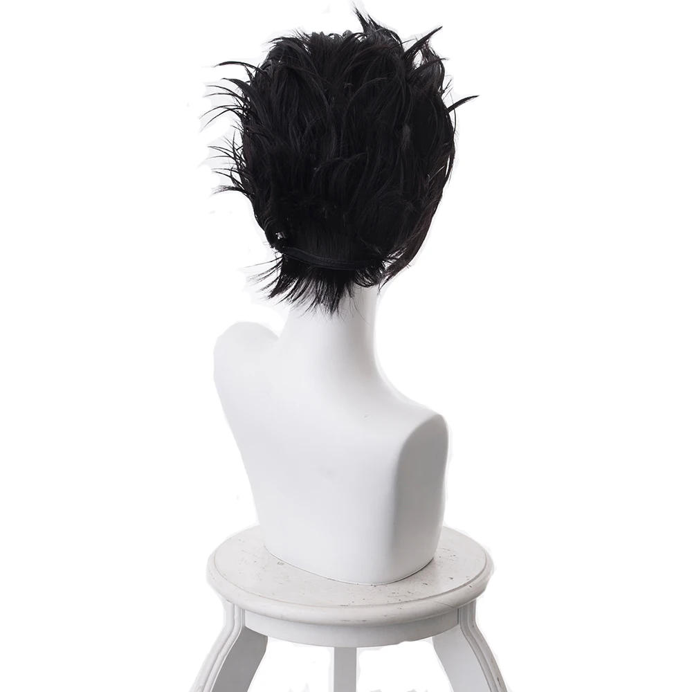 The Promised Neverland Ray Black Hairs Headwear Cosplay Cosplay Ray Short Wigs +Wig Cap