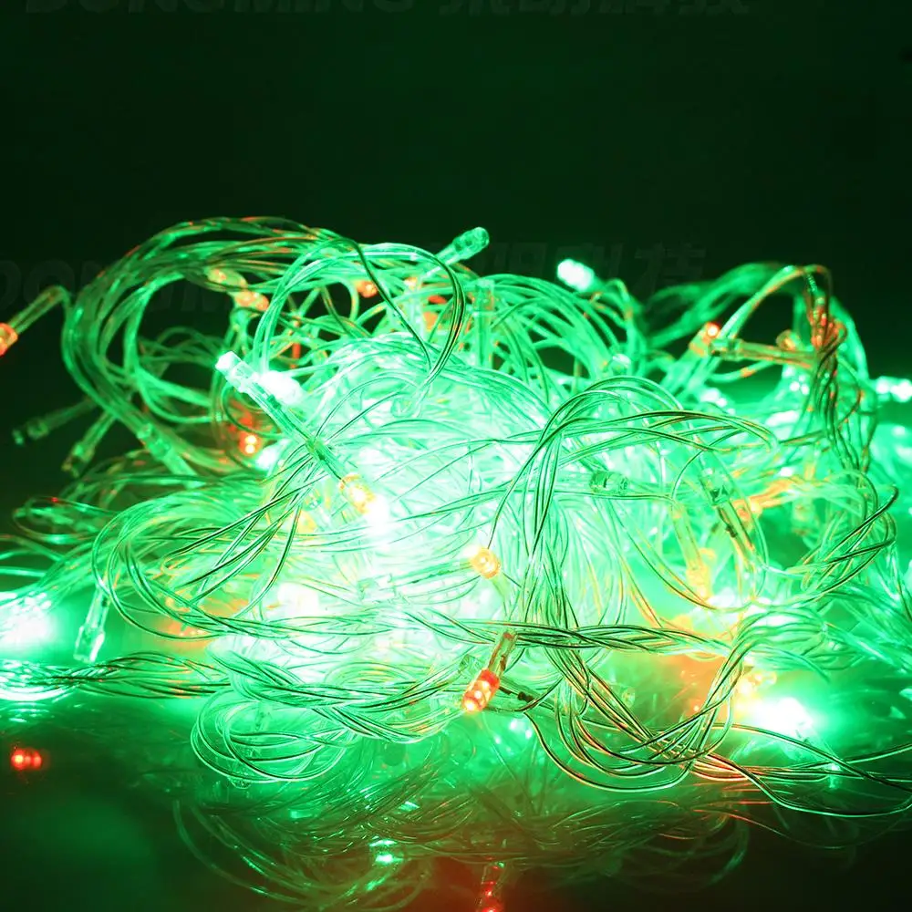 Hot Selling LED Christmas Lights 10m 50 Led AC 110V 220V Led String Light luminaria garland Tree Outdoor Decoration,1pc/Lot