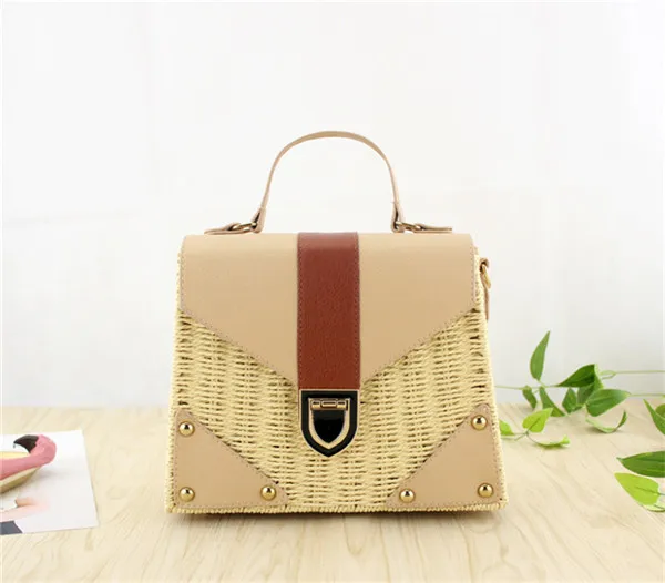 NEW Rattan bag Small Handmade Straw Bag Popular Beach Bag for Women Crossbody Ata Handbag Luxury Designer Shopping Bags