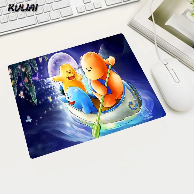 XGZ Cute Mouse Pad Cloth Bear Cartoon Wallpaper Russia Free Shipping Game Player Laptop Tablet Office Computer MousePad Mats