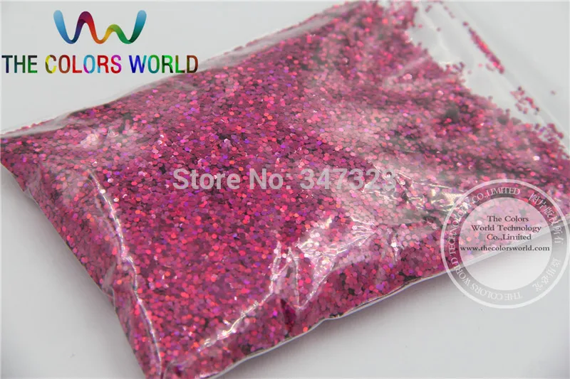 TCA912  Holographic Plum Color Hexagon Shape 1MM Size Glitter  Sprinkling  Sequins for nail art and other DIY accessories