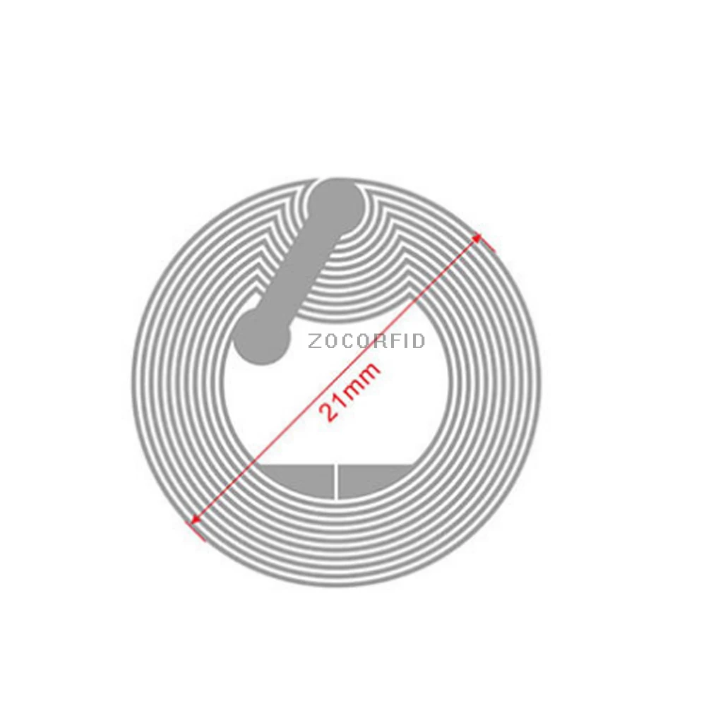 10PCS/LOT)25mm NFC 1K F08 Tag Stickers 13.56Mhz ISO14443A RFID Label Smart Keytag Card