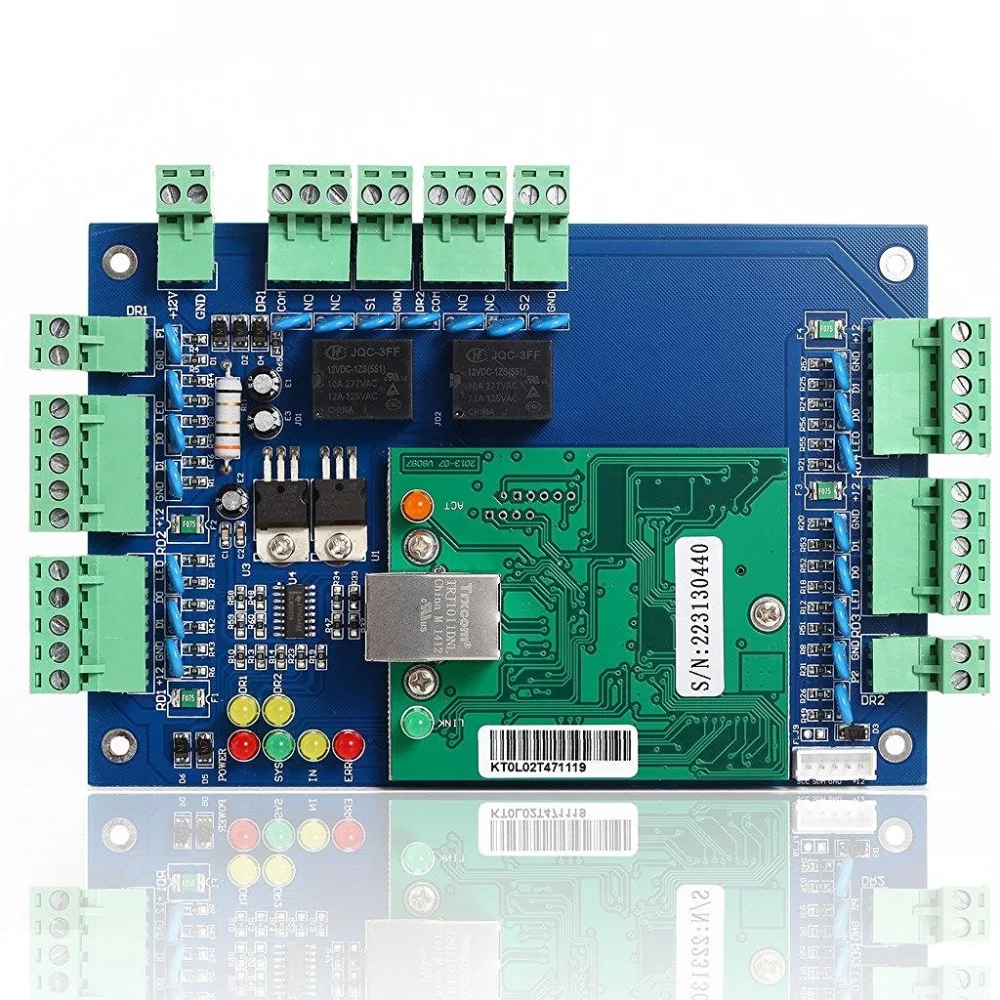 Imagem -04 - Painel da Placa de Controle Acesso da Porta da Rede Tcp ip com Protocolo de Comunicação do Software Controlador Wiegand para a Proteção da Segurança
