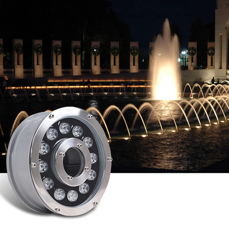 Led fountain light 6w 9w 12w 18w Led Pool Light Free AC12V AC24V Underwater Lights Fountains Waterproof Ip68