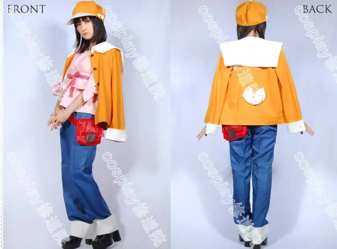 Nadeko Sengoku Cosplay costume with bag Custom 11