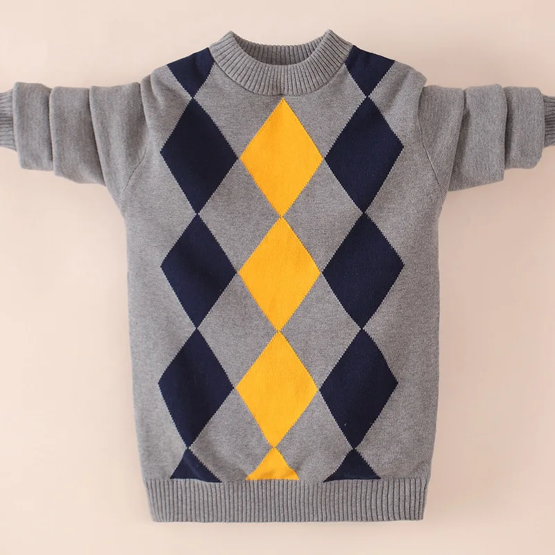 Kids Winter Sweater 2022 Autumn Children Knitted Pullover Sweater For Teens Big Boys 6 8 10 12 14 16 Years Wear Dwq358