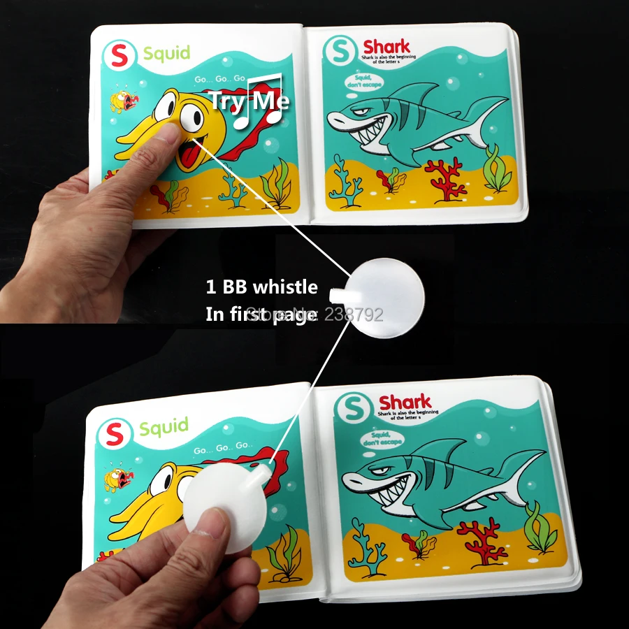 Baby Toys water Bath Books, Swimming Bathroom Toy Kids Early Learning Animal,Food Waterproof Books Educational Toys For Babies