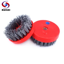 4 Inch Round Antique Diamond Grinding Abrasive Brush for Stone Polishing Hard Nylon Disc Floor Cleaning Abrasive Brush YG29