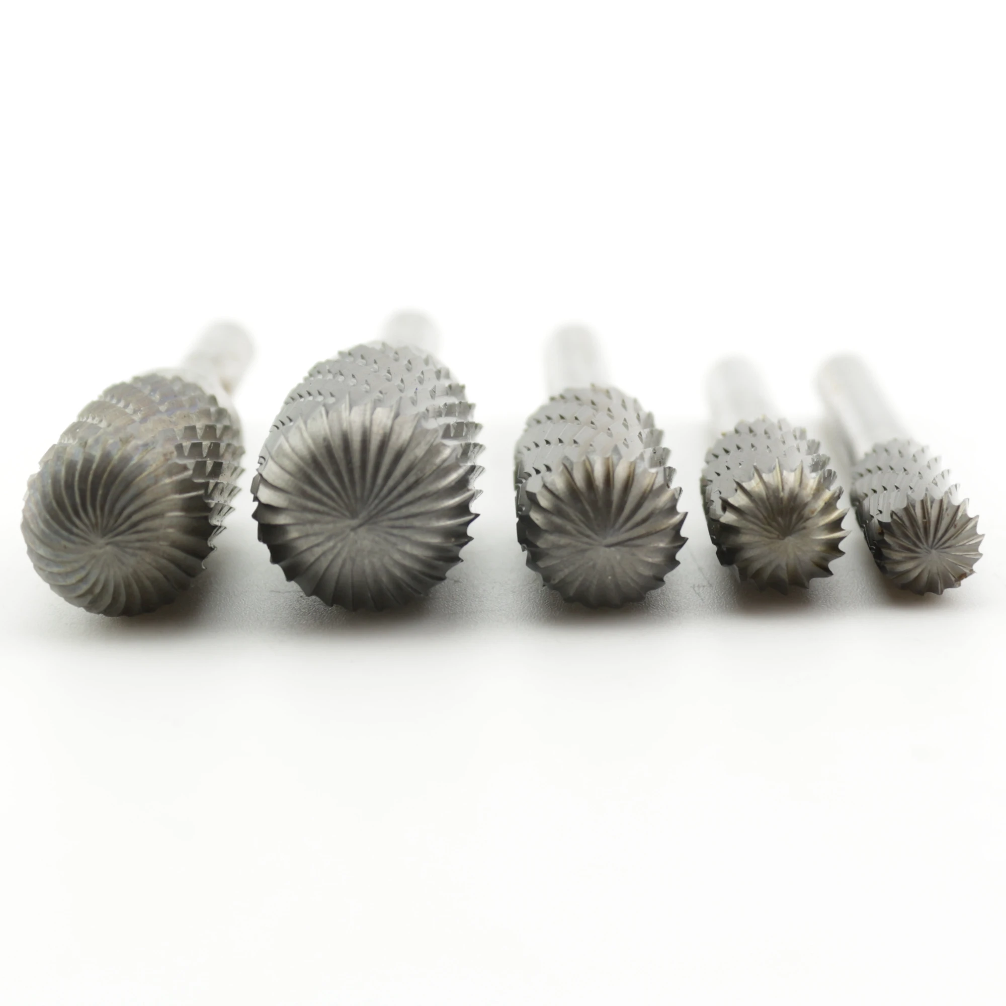 6 مللي متر عرقوب x 8 10 12 14 16 مللي متر شكل الرأس اسطوانة الكرة الأنف التنغستن الصلب الصلبة نتوءات كربيد أداة دوارة مثقاب الخشب Dbl نهاية قطع #2