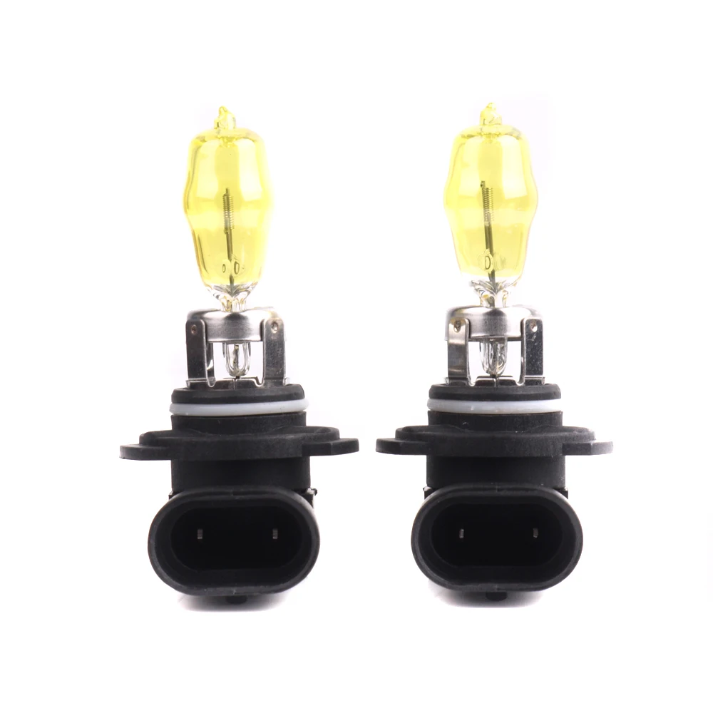 2x HB3 9005 DC 12V 100W 3500K Golden Yellow Car HOD Xenon Halogen Bulbs Car Headlight Bulb Automobile Head Light Fog Light Bulb