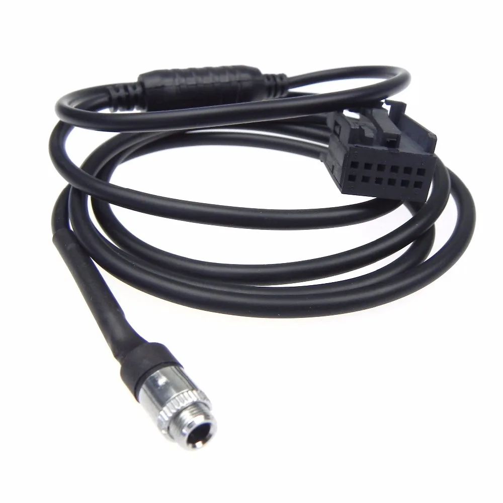 1pcs High Qualty Female AUX In Audio Adapter Cable For BMW BM54 E39 E46 E53 X5 iPod Phone MP3 cable length 144.5cm