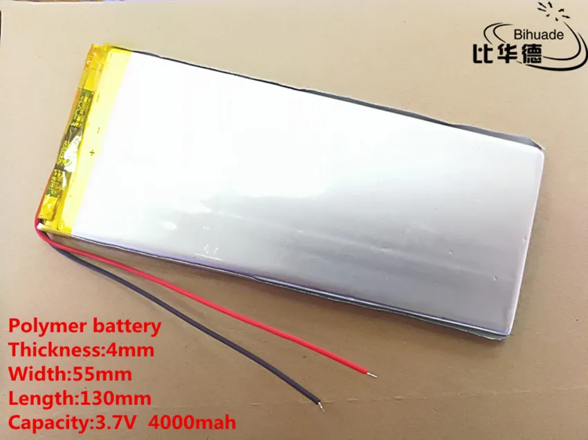 Polymer lithium batteries 3.7V 4000mAh 4055130 For Rechargeable Li-ion Cell 7 inch 8 inch 9inch