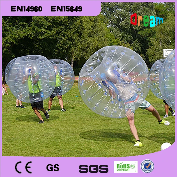 Gratis Verzending 1.5 m PVC Opblaasbare Menselijke Hanster Bal Bubble Voetbal Bubble Voetbal Opblaasbare Bumper Voetbal Zorb Bal