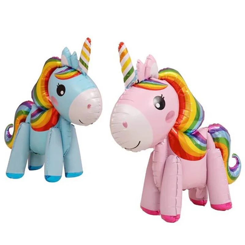 1pc 57cm Rainbow Unicorn Balloons Foil Figures Unicorn Party Decor Birthday Decoration Ballon Party Favors Baby Shower Girl Boy