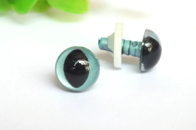 Großhandel 100 teile/los 12mm Perle Farbe Sicherheits Augen/katze Augen Mit Waschmaschine