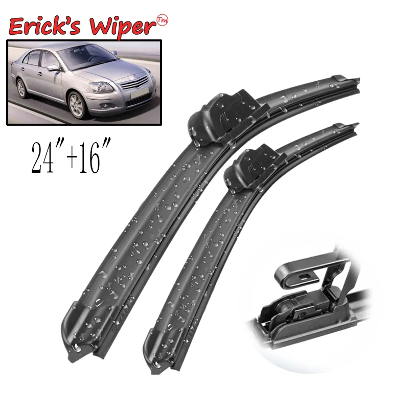 Erick\'s Wiper Front Wiper Blades For Toyota Avensis T250 2003 - 2009 Windshield Windscreen Clean Window Rain Brushes 24\