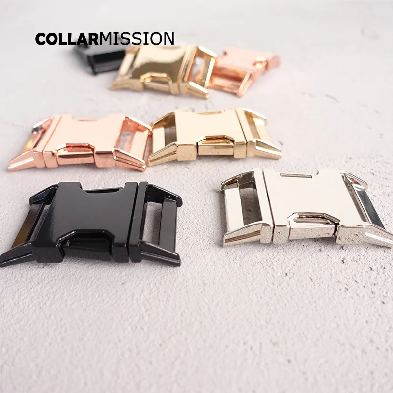 100pcs/lot Plated metal buckle safety quick release buckle custome 30mm dog collar diy accessory Personal Security lock 4 kinds