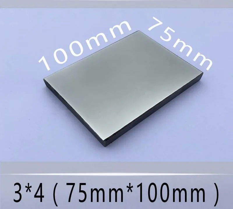 Pad printing Blank steel plate making For Inkwell Pad Printer DIY Crafts High Quality 6sizes for Choice