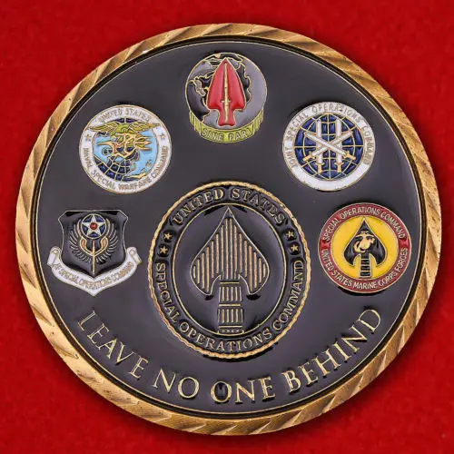 low price coins custom high quality Challenge coin forces Command United States Nobody is forgot military coins