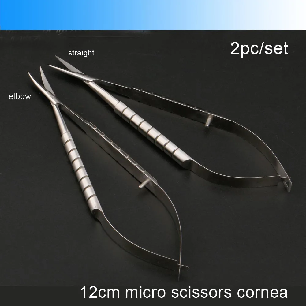 Microscopic Instruments 12.5 cm Micro Scissors Inner Barrier Cut Quality Titanium Alloy Scissors Hand Membranous Envelo