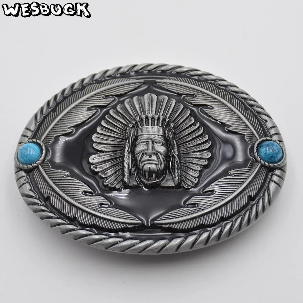 5 PCS MOQ WesBuck Brand Indian Belt Buckles for Men Women Cool Buckles