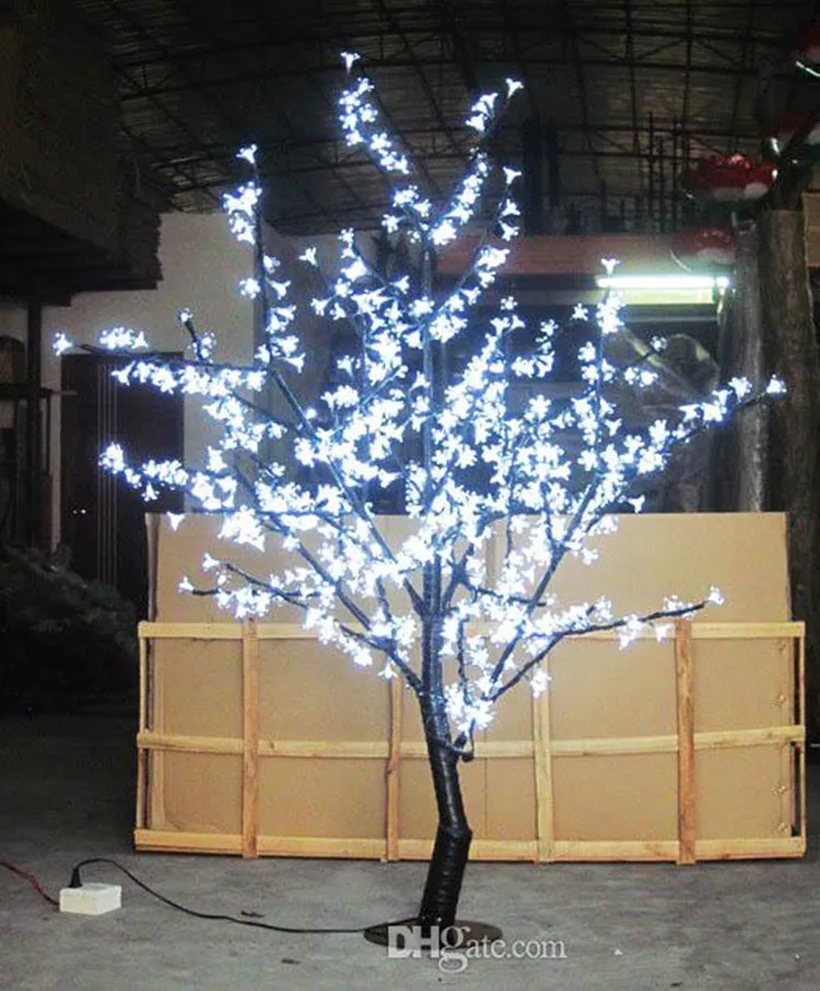 1.5m Height LED Cherry Blossom Tree Light 480pcs LED Bulbs 110/220VAC Seven Colors for Option Rainproof Outdoor Usage free ship