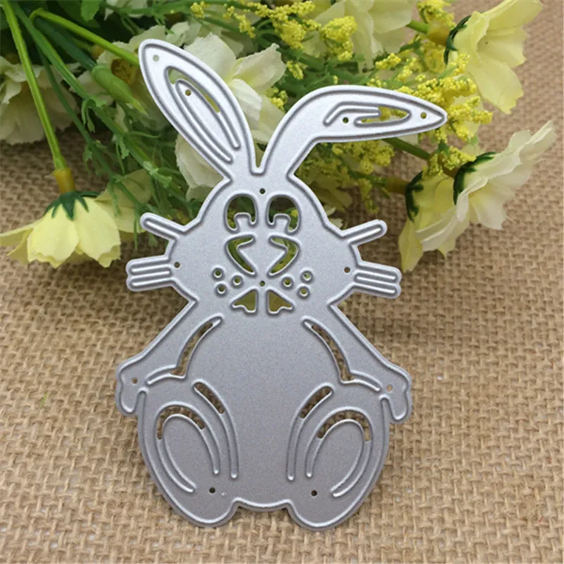 Jump Rabbit Rabbi Easter Bunny album Metal Cutting Dies Stencil Scrapbooking Photo Album Card Paper Embossing Craft DIY