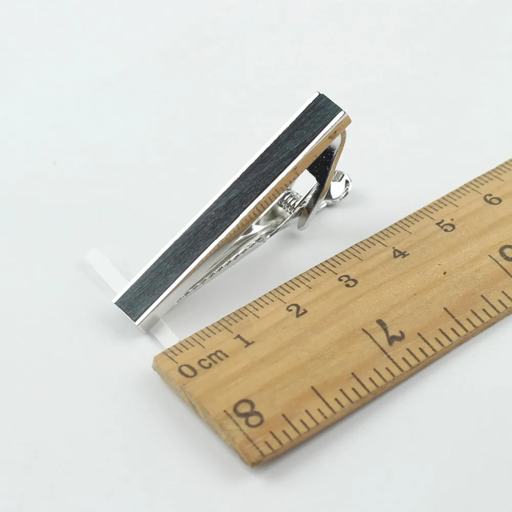 Normal Mens Wood Necktie Tie Clip Pin Skinny Glossy Clasp Copper Bar Wedding Slim Ties Clips Suits Accessories Jewelry