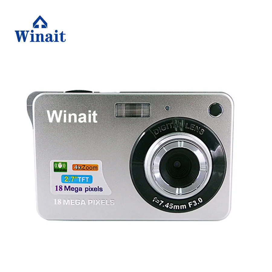 Winait DC-510I câmera digital com sensor cmos 3.0mp, zoom digital 8x, 2.7 tft tft display, bateria de lítio recarregável
