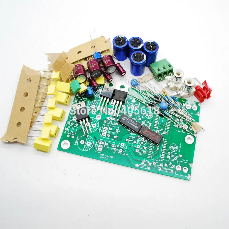 DAC Coaxial input CS8412+CS4328 kit version 2.0 for DIY