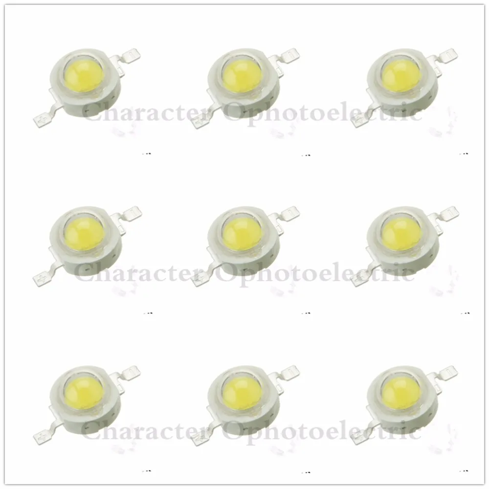 

10pcs 1W 3W High Powre LED Bead Neutral White 4000-4500K LED Chip Emitter for light diy