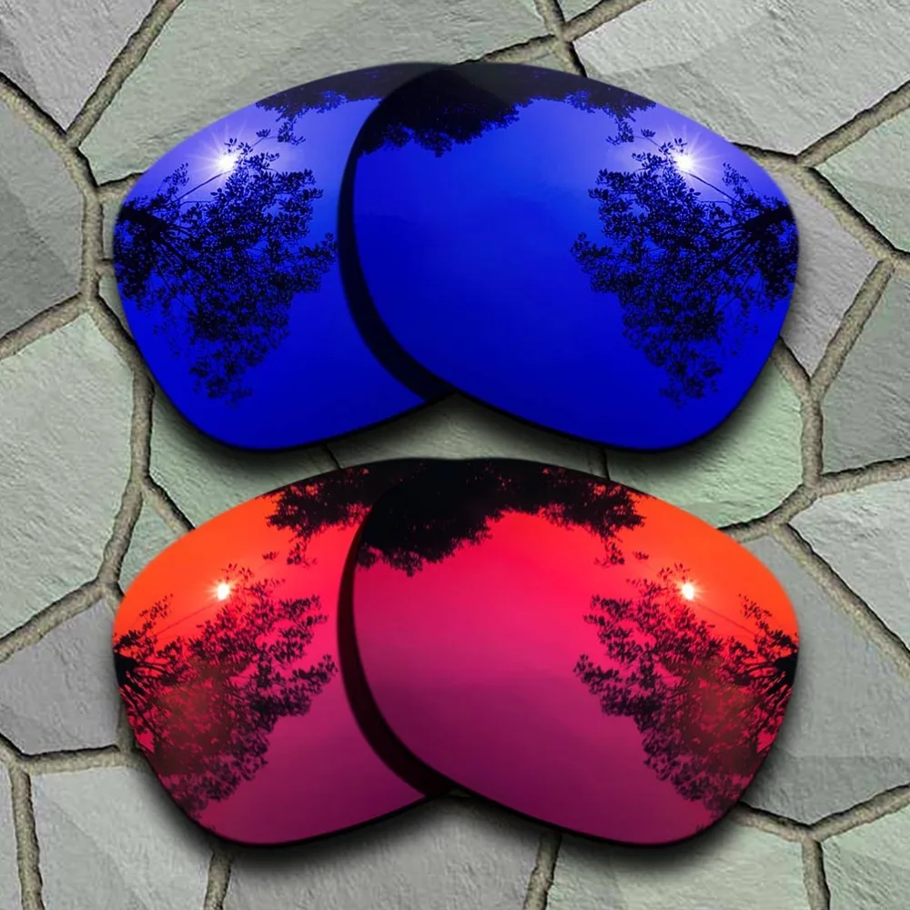 

Violet Blue&Violet Red Sunglasses Polarized Replacement Lenses for Oakley Garage Rock