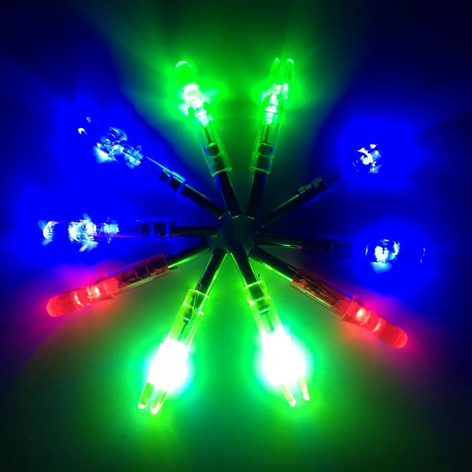 6pcs Lighted Nock LED Lighted Arrow Nock for Hunting Shooting Compound Bow Archery Accessories