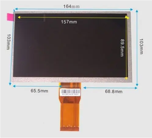 

7inch 164x103 MM LCD DISPLAY SCREEN matrix For DNS Airbook TVD704 Tablet parts Replacement For DNS Airbook TVD704