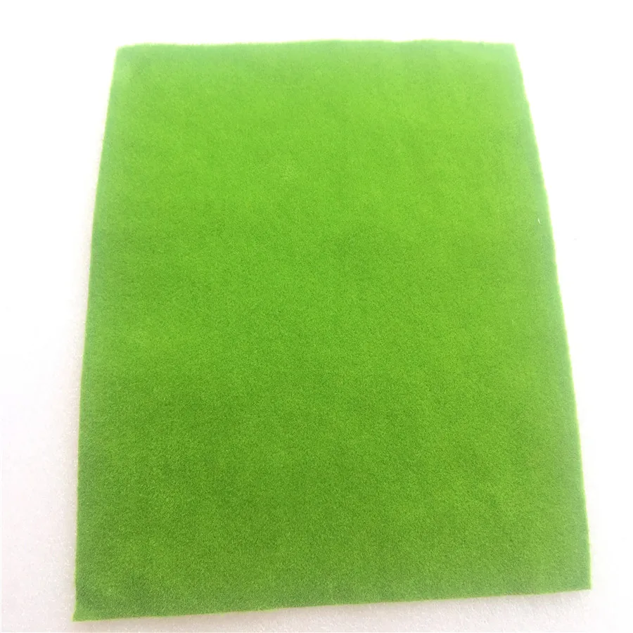 1pc 25*25cm Light Green Flock Grass Mat In Architecture Model Building Ho Train Layout