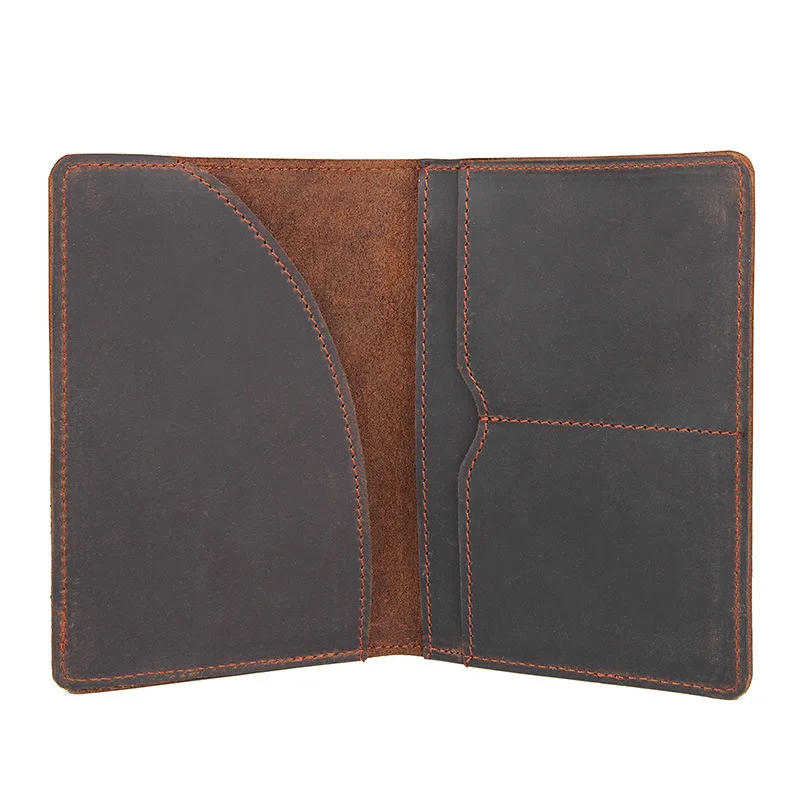 SIKU men's leather passport case handmade coin purses holders famous brand passport cover