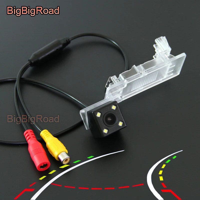 

BigBigRoad Car Intelligent Dynamic Trajectory Tracks Rear View Camera For Skoda Rapid Liftback / Hatchback 2012 2013 2014 2015