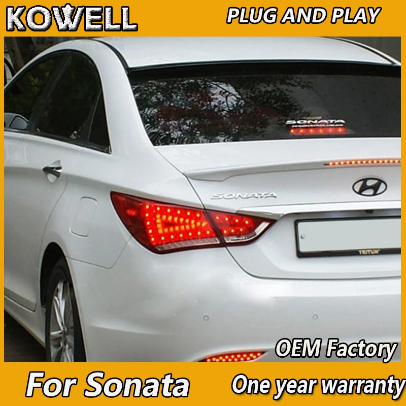 

KOWELL Car Styling for Hyundai Sonata LED Tail Lights Benz Design New Sonata 8 Tail Light Rear Lamp DRL+Brake+Park+Signal