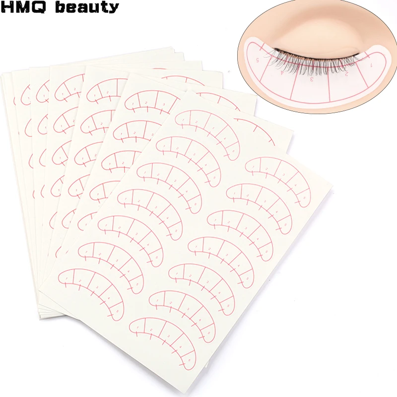 70PCS Training Lashes Beginner False Eyelashes Grafting Practice Pads For Individual Eyelash Extension Eye Tips Makeup Tools