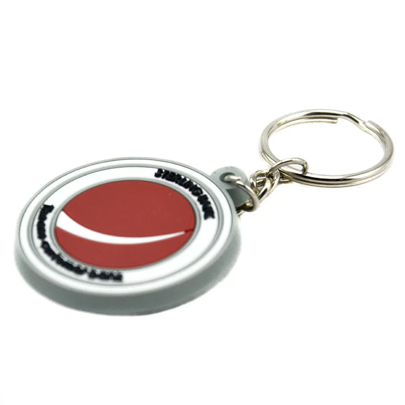 Maßgefertigte Schlüsselanhänger 2D Runde Form Weicher PVC-Schlüsselanhänger für Werbegeschenke – Detail 3