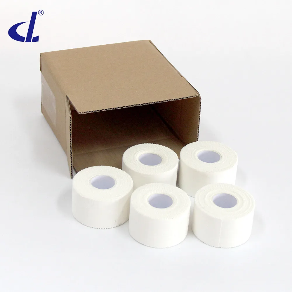 

5 Rolls 3.8cm x 10m Cotton Sports tape No elasticity For Athlete Protection and Wrapping Strapping taping Fix Leg Socks Wrist