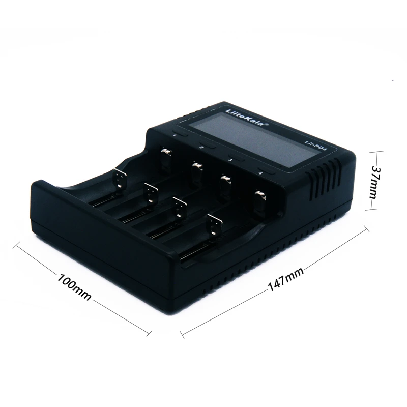 LiitoKala Lii-PD4 LCD Smart 18650 LCD สำหรับ21700 20700 18650 18350 26650 22650 14500แบตเตอรี่ NiMH Smart Charger
