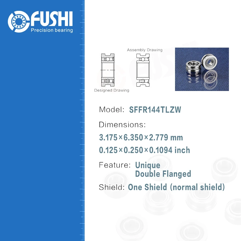 Dental Bearing SFFR144TLZW (4 Pcs ) ABEC-7 P4 Grade For Handpiece Turbine High Speed SFFR144 TL Z W Dental Drill Bearings