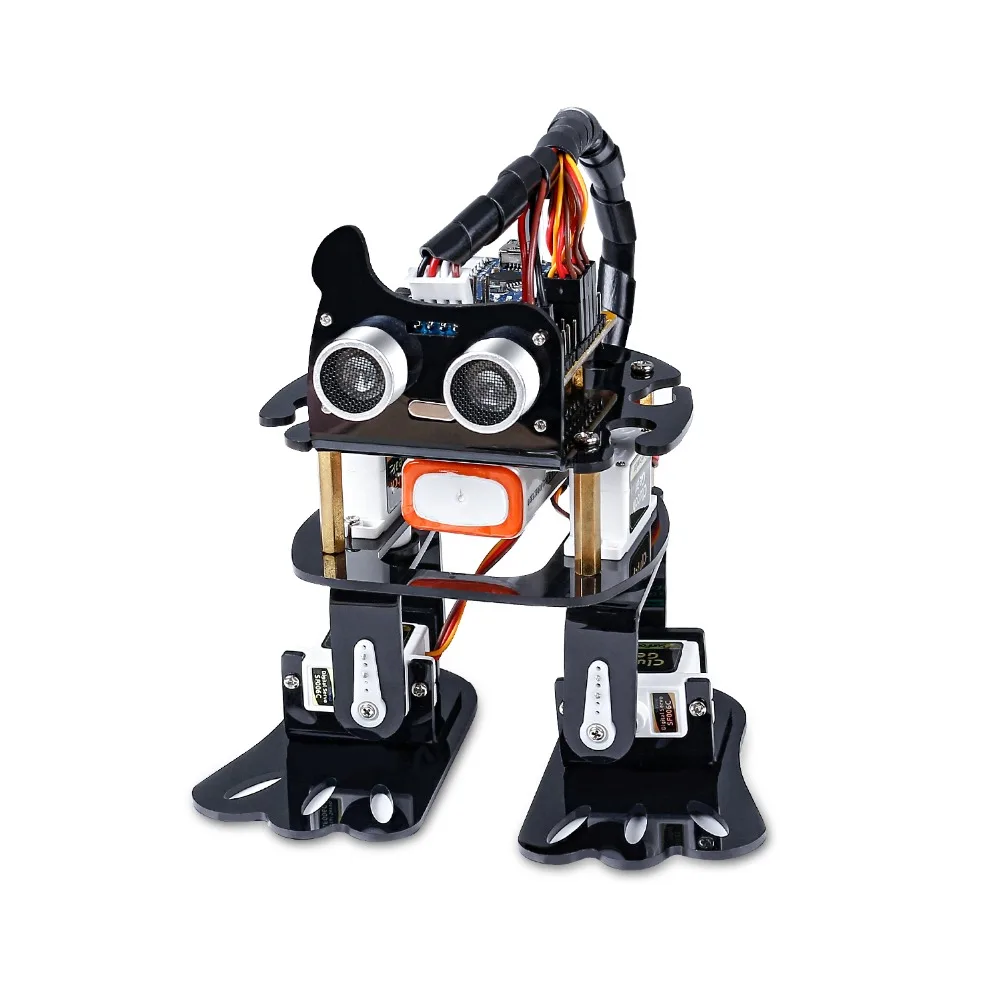 CC SunFounder DIY 4-DOF Robot Kit- Sloth Learning Kit for Arduino, Programmable Dancing Electronic Toy